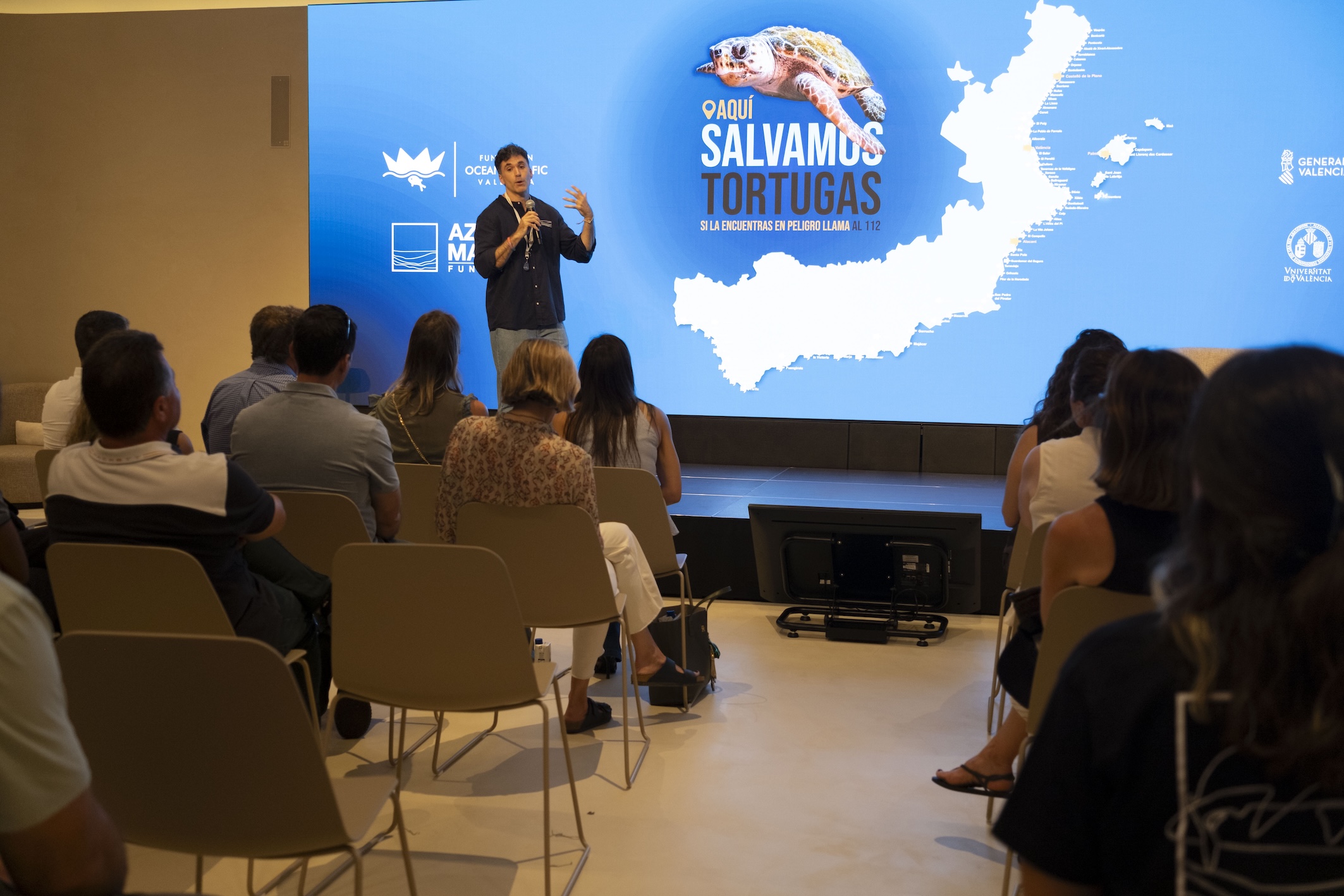 Presentación de la VII edición de la campaña «Aquí Salvamos Tortugas» de la Fundación Azul Marino en Bellver Blue Tech Zone