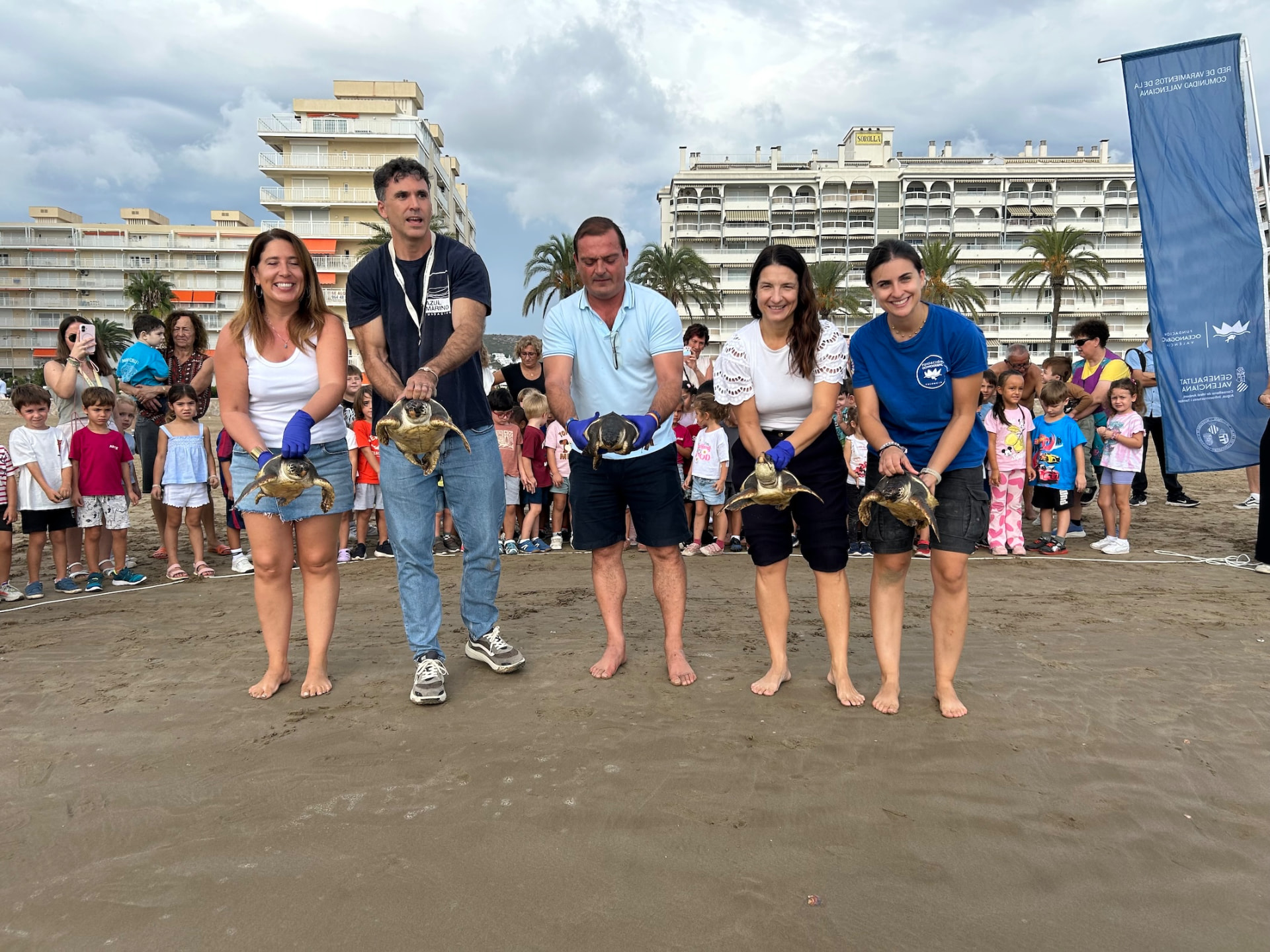 Suelta de tortugas bobas de la Fundación Azul Marino en Nules y Peñíscola — imagen 13