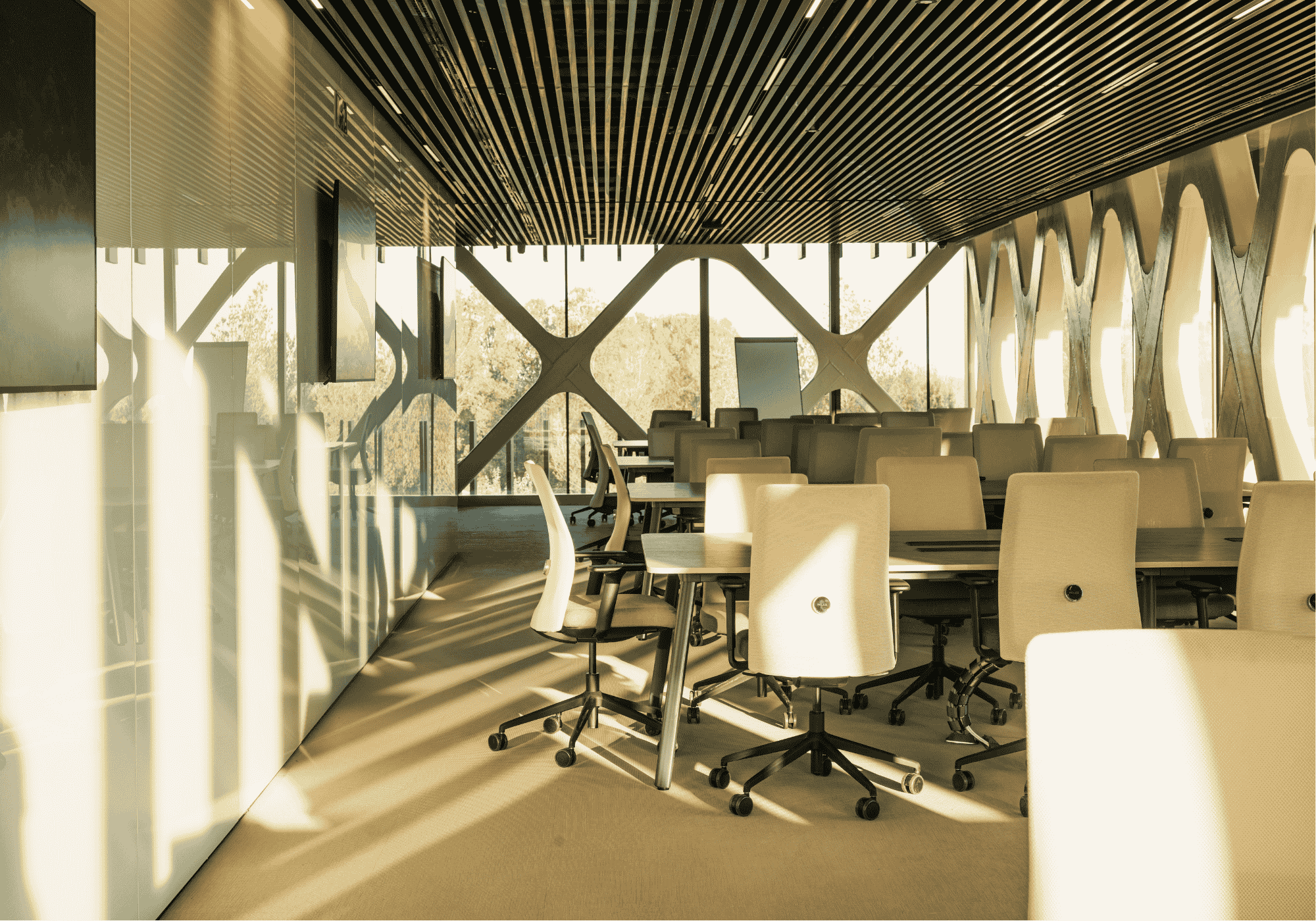 Sala íntima para reuniones de negocio