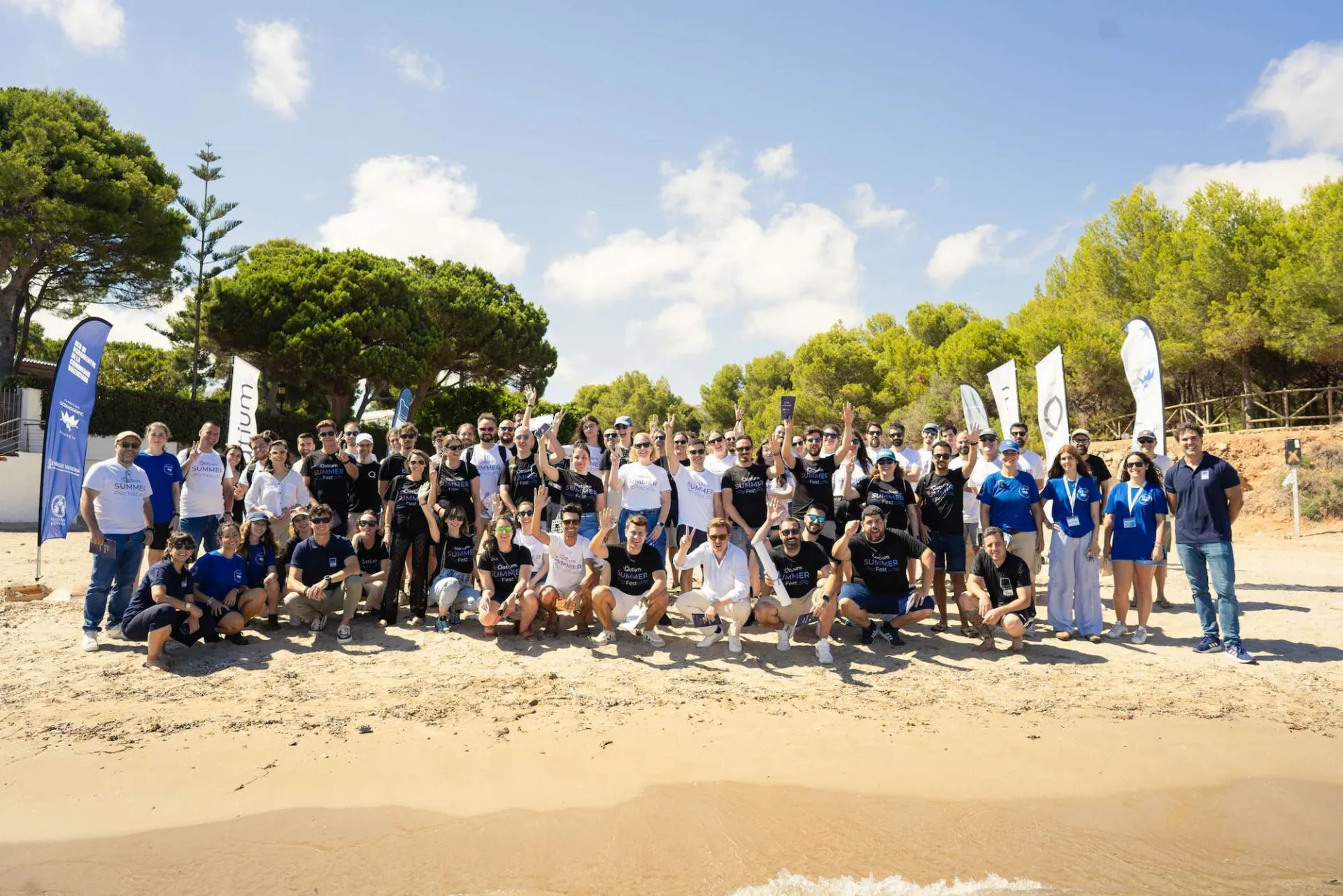 Outdoor team building session