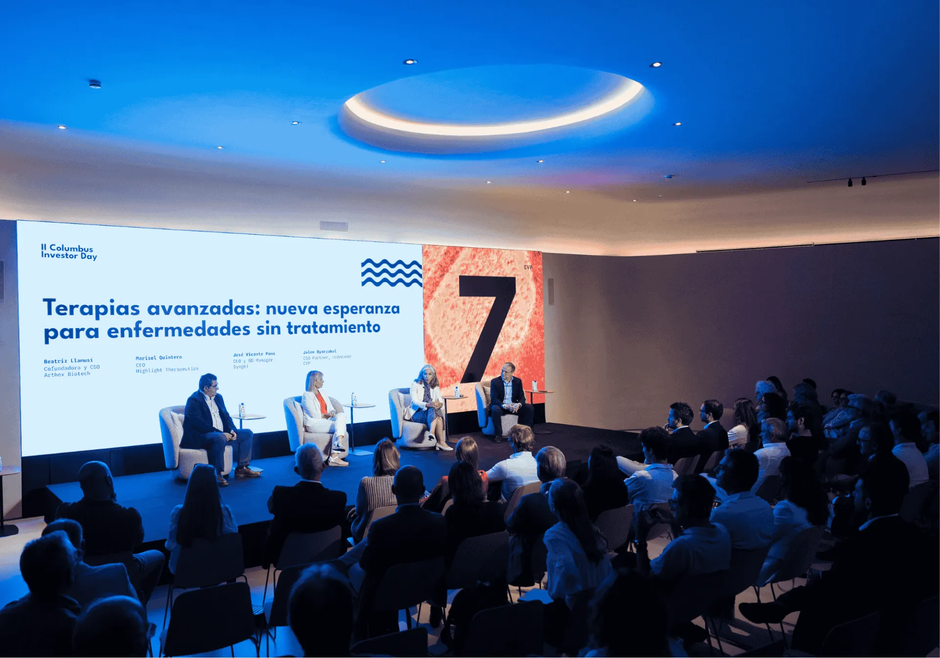 Vista panorámica de la sala Zenit en Bellver Blue Tech Zone